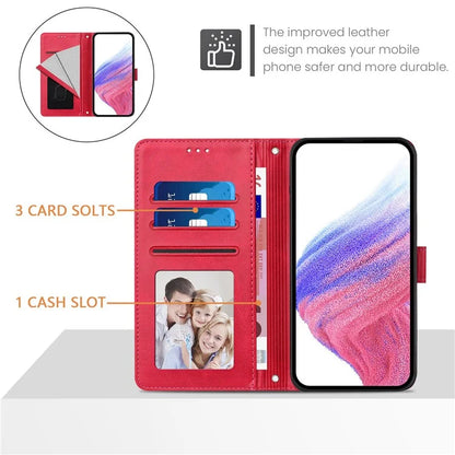 For Samsung Galaxy A16 5G Case RFID Blocking Wallet Leather Phone Cover with Strap