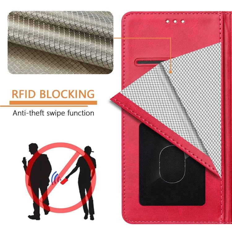 For Samsung Galaxy A16 5G Case RFID Blocking Wallet Leather Phone Cover with Strap