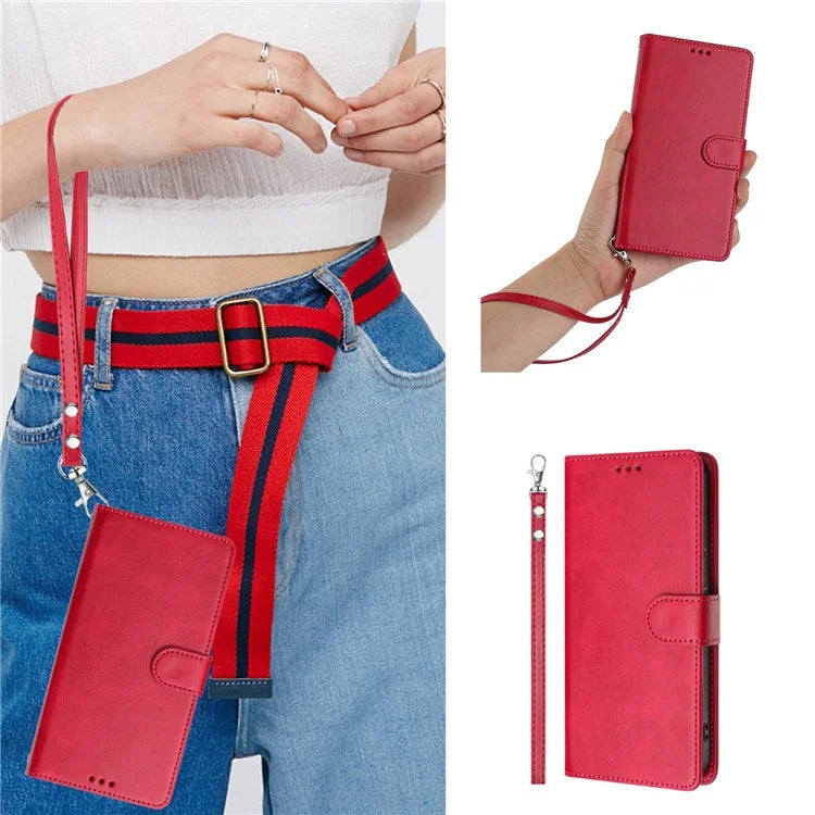 For Samsung Galaxy A16 5G Case RFID Blocking Wallet Leather Phone Cover with Strap