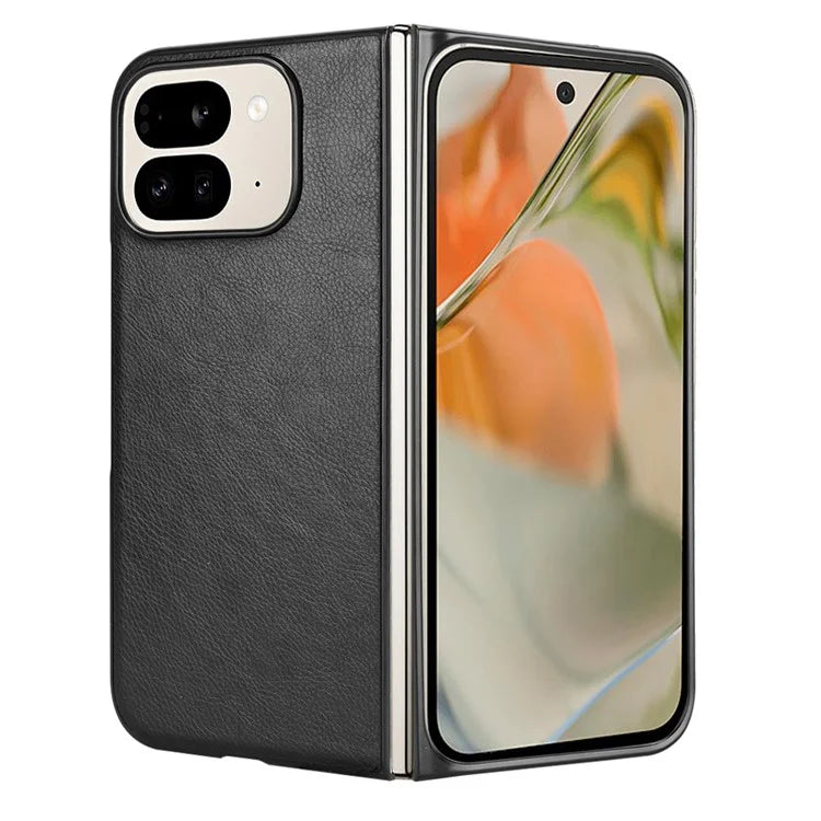 For Google Pixel 9 Pro Fold 5G Case Litchi Texture PU Leather + PC Phone Cover