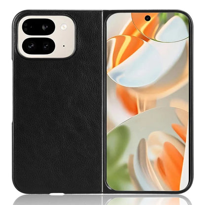 For Google Pixel 9 Pro Fold 5G Case Litchi Texture PU Leather + PC Phone Cover