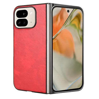 For Google Pixel 9 Pro Fold 5G Case Litchi Texture PU Leather + PC Phone Cover