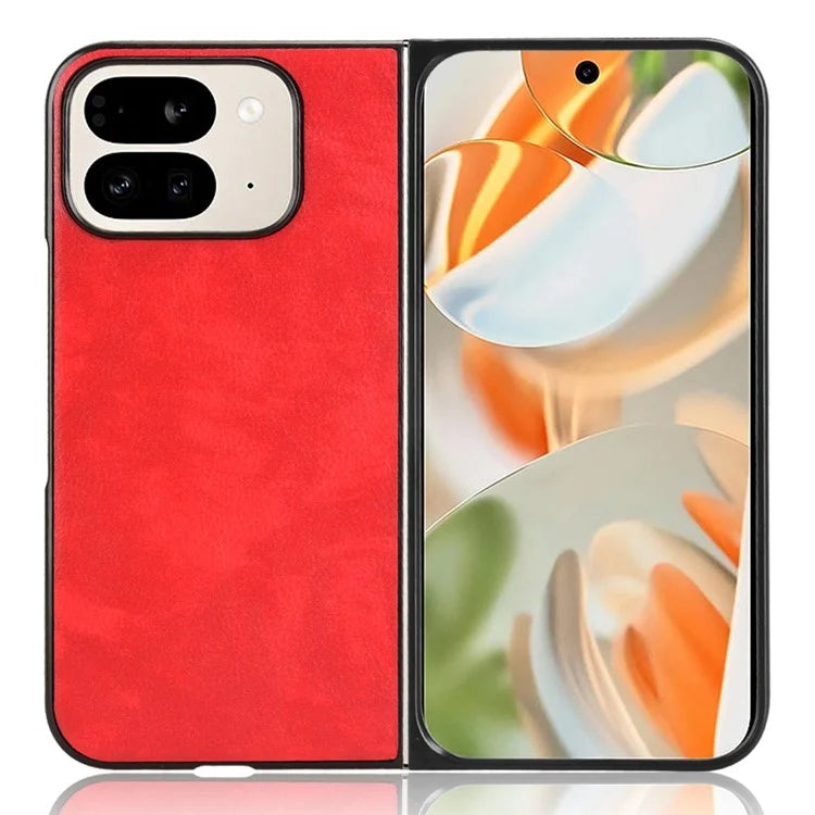 For Google Pixel 9 Pro Fold 5G Case Litchi Texture PU Leather + PC Phone Cover