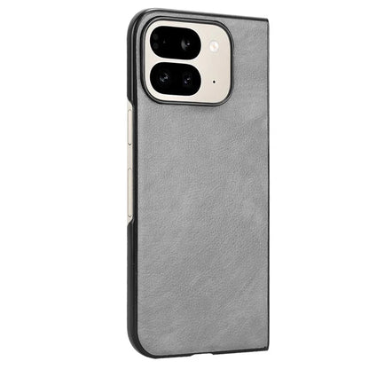 For Google Pixel 9 Pro Fold 5G Case Litchi Texture PU Leather + PC Phone Cover