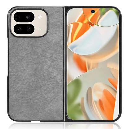 For Google Pixel 9 Pro Fold 5G Case Litchi Texture PU Leather + PC Phone Cover