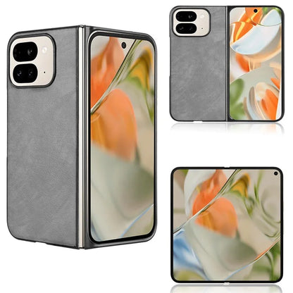 For Google Pixel 9 Pro Fold 5G Case Litchi Texture PU Leather + PC Phone Cover