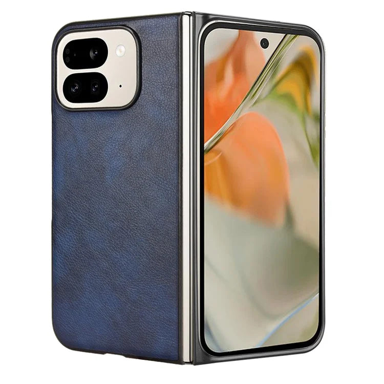 For Google Pixel 9 Pro Fold 5G Case Litchi Texture PU Leather + PC Phone Cover