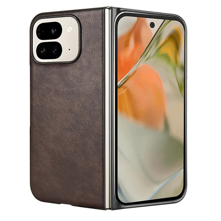 For Google Pixel 9 Pro Fold 5G Case Litchi Texture PU Leather + PC Phone Cover