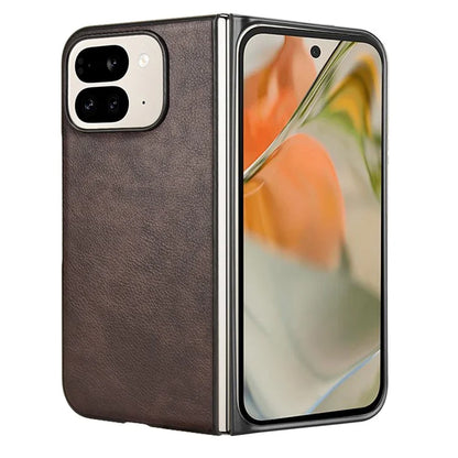 For Google Pixel 9 Pro Fold 5G Case Litchi Texture PU Leather + PC Phone Cover
