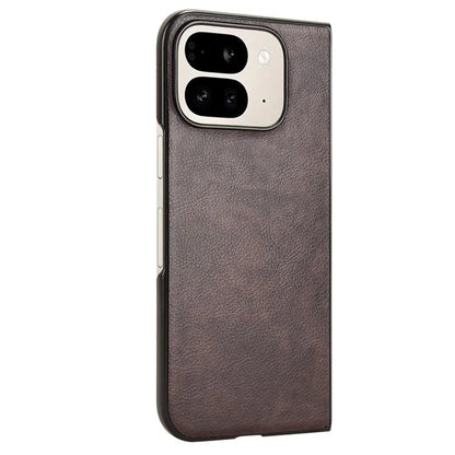 For Google Pixel 9 Pro Fold 5G Case Litchi Texture PU Leather + PC Phone Cover