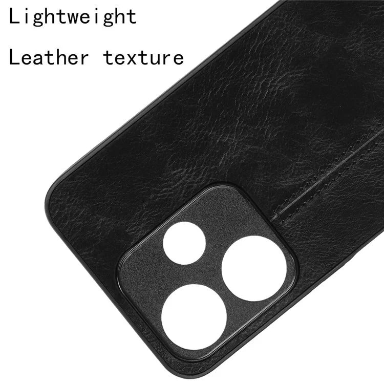 For Xiaomi Redmi 13 5G / 4G Case Leather+TPU+PC Phone Cover Stitching Line