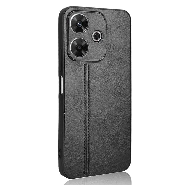 For Xiaomi Redmi 13 5G / 4G Case Leather+TPU+PC Phone Cover Stitching Line