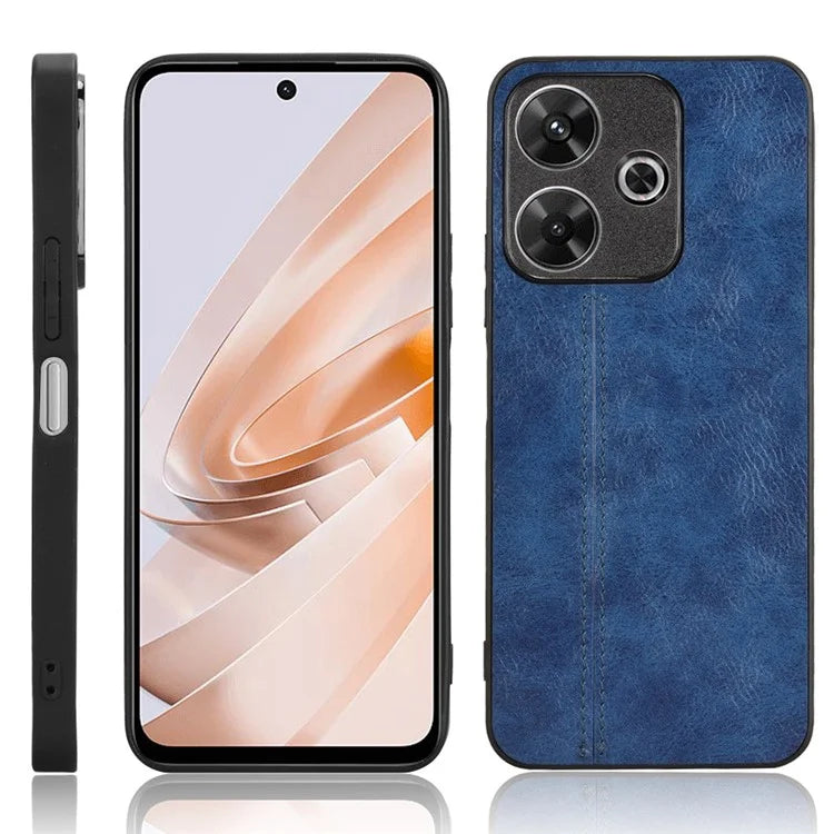 For Xiaomi Redmi 13 5G / 4G Case Leather+TPU+PC Phone Cover Stitching Line