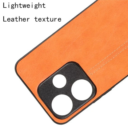 For Xiaomi Redmi 13 5G / 4G Case Leather+TPU+PC Phone Cover Stitching Line