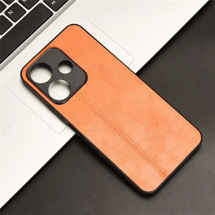 For Xiaomi Redmi 13 5G / 4G Case Leather+TPU+PC Phone Cover Stitching Line