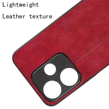 For Xiaomi Redmi 13 5G / 4G Case Leather+TPU+PC Phone Cover Stitching Line