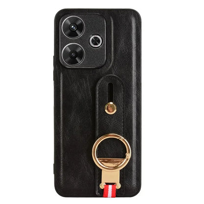 For Xiaomi Redmi 13 5G / 4G Case Wristband Kickstand Leather+PC+TPU Phone Cover with Bottle Opener