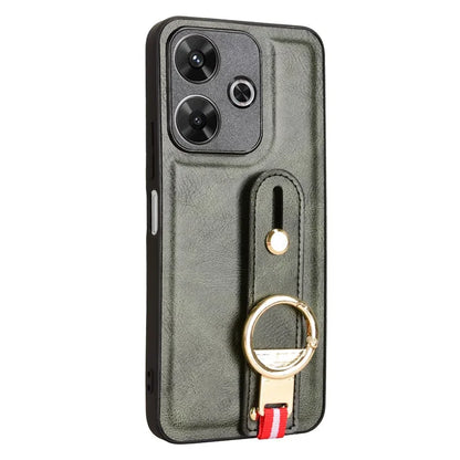 For Xiaomi Redmi 13 5G / 4G Case Wristband Kickstand Leather+PC+TPU Phone Cover with Bottle Opener