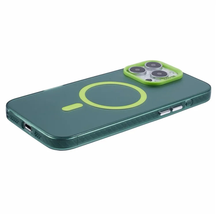 For iPhone 16 Pro Case Compatible with MagSafe Laser Effect TPU+Acrylic Phone Cover