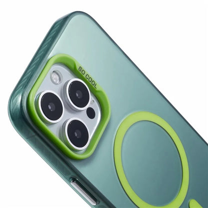 For iPhone 16 Pro Case Compatible with MagSafe Laser Effect TPU+Acrylic Phone Cover