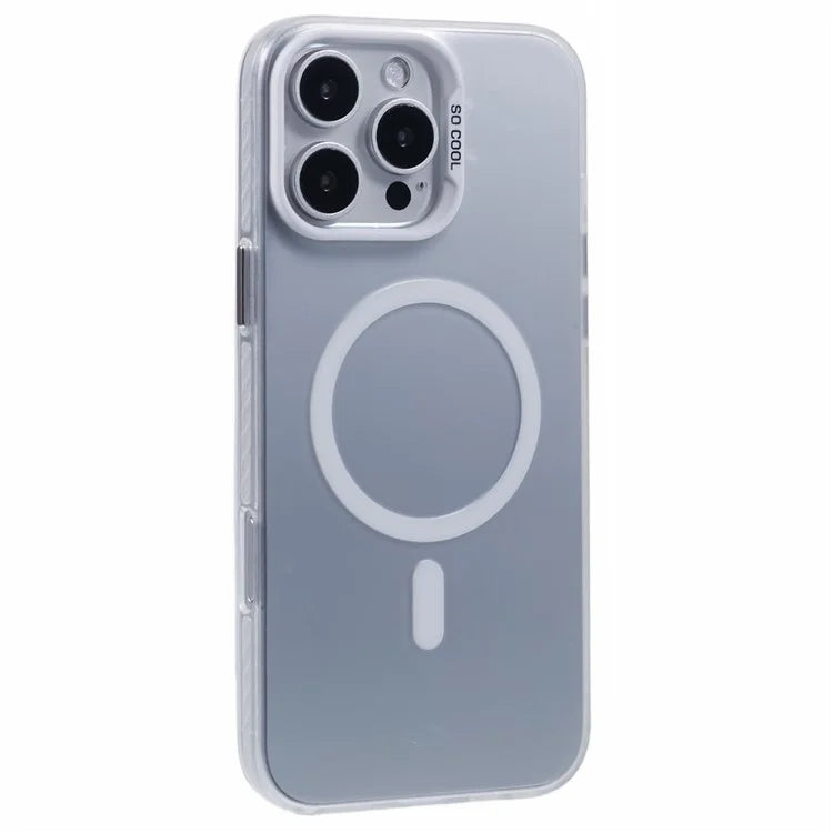 For iPhone 16 Pro Case Compatible with MagSafe Laser Effect TPU+Acrylic Phone Cover