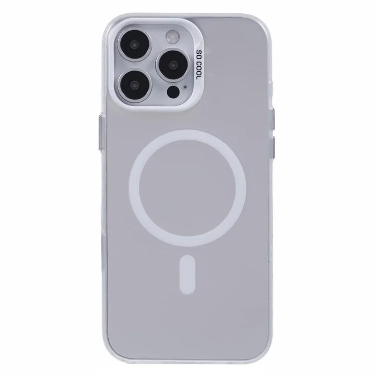 For iPhone 16 Pro Case Compatible with MagSafe Laser Effect TPU+Acrylic Phone Cover