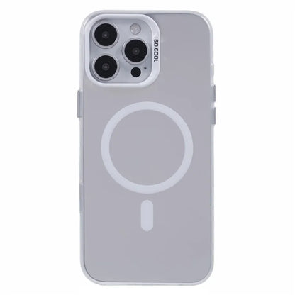 For iPhone 16 Pro Case Compatible with MagSafe Laser Effect TPU+Acrylic Phone Cover