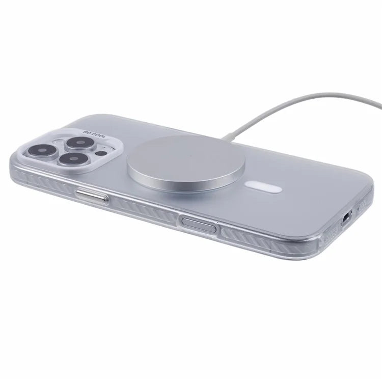 For iPhone 16 Pro Case Compatible with MagSafe Laser Effect TPU+Acrylic Phone Cover