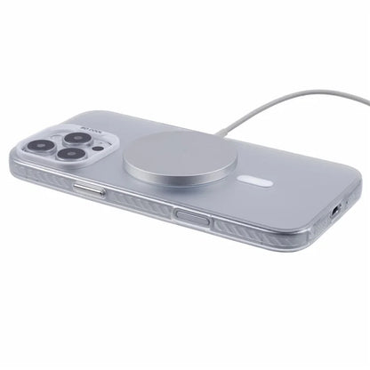 For iPhone 16 Pro Case Compatible with MagSafe Laser Effect TPU+Acrylic Phone Cover