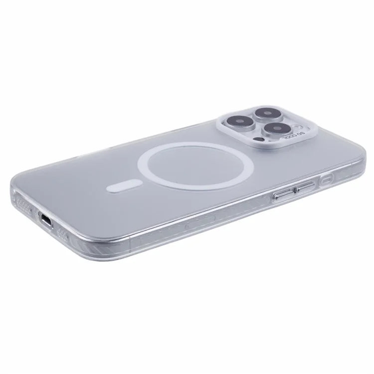 For iPhone 16 Pro Case Compatible with MagSafe Laser Effect TPU+Acrylic Phone Cover
