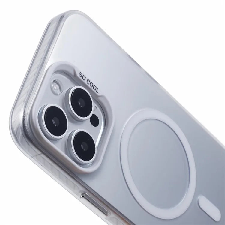 For iPhone 16 Pro Case Compatible with MagSafe Laser Effect TPU+Acrylic Phone Cover