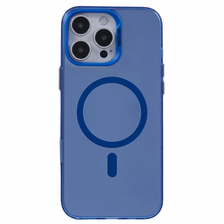 For iPhone 16 Pro Case Compatible with MagSafe Laser Effect TPU+Acrylic Phone Cover