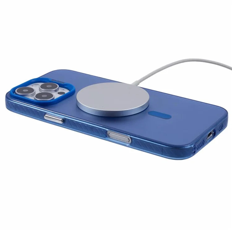 For iPhone 16 Pro Case Compatible with MagSafe Laser Effect TPU+Acrylic Phone Cover