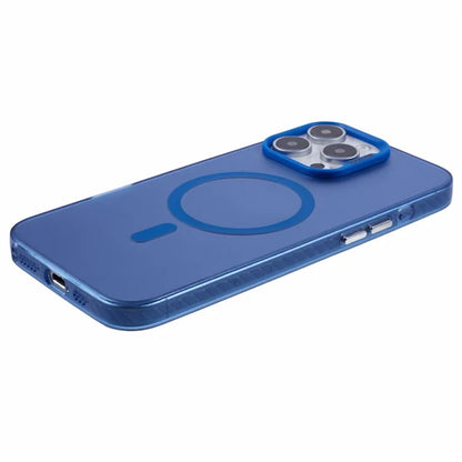 For iPhone 16 Pro Case Compatible with MagSafe Laser Effect TPU+Acrylic Phone Cover