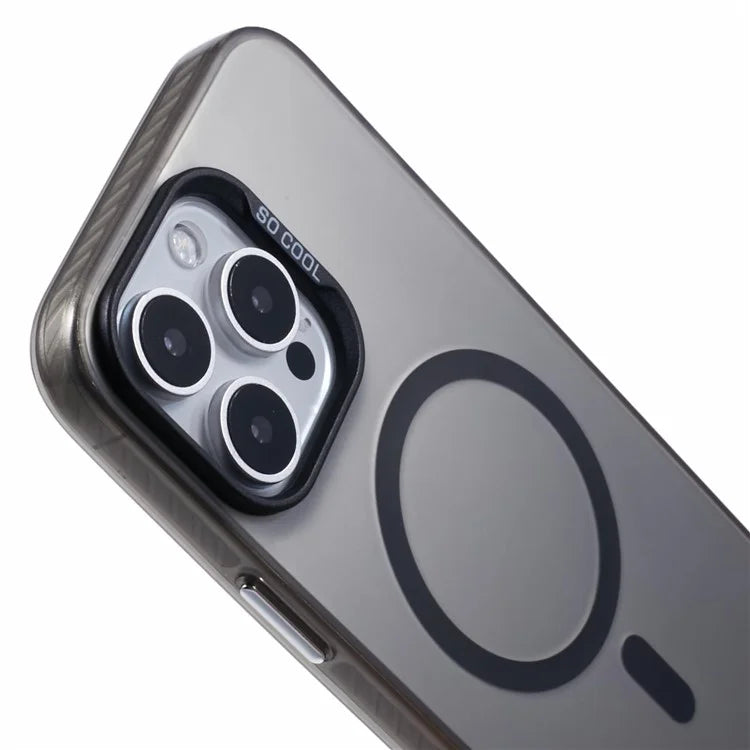 For iPhone 16 Pro Case Compatible with MagSafe Laser Effect TPU+Acrylic Phone Cover