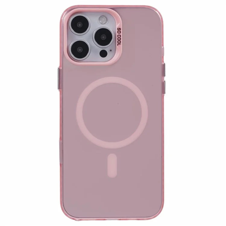 For iPhone 16 Pro Case Compatible with MagSafe Laser Effect TPU+Acrylic Phone Cover