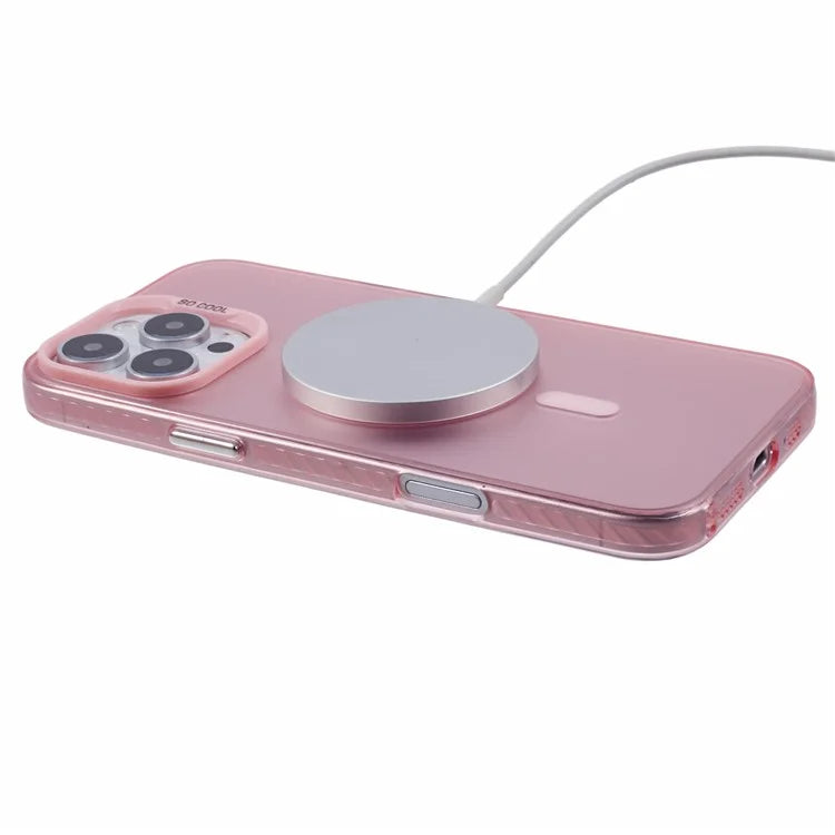 For iPhone 16 Pro Case Compatible with MagSafe Laser Effect TPU+Acrylic Phone Cover