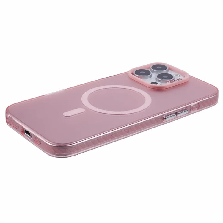 For iPhone 16 Pro Case Compatible with MagSafe Laser Effect TPU+Acrylic Phone Cover