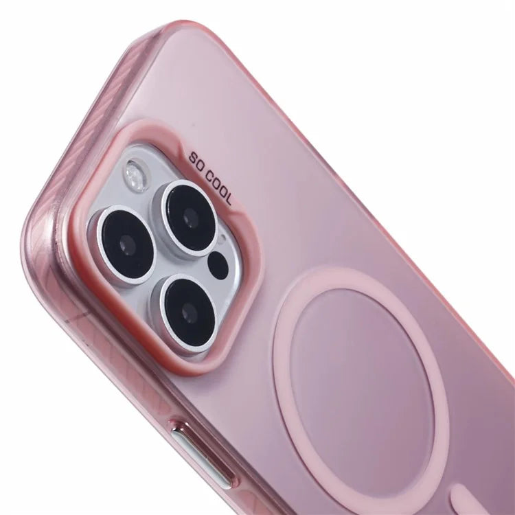For iPhone 16 Pro Case Compatible with MagSafe Laser Effect TPU+Acrylic Phone Cover