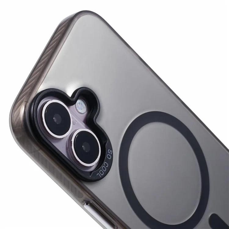 For iPhone 16 Case Compatible with MagSafe Laser Effect TPU+Acrylic Phone Cover