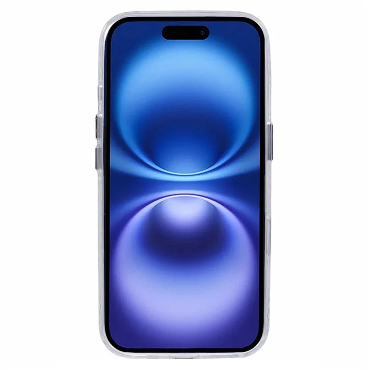 For iPhone 16 Case Compatible with MagSafe Laser Effect TPU+Acrylic Phone Cover