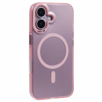 For iPhone 16 Case Compatible with MagSafe Laser Effect TPU+Acrylic Phone Cover