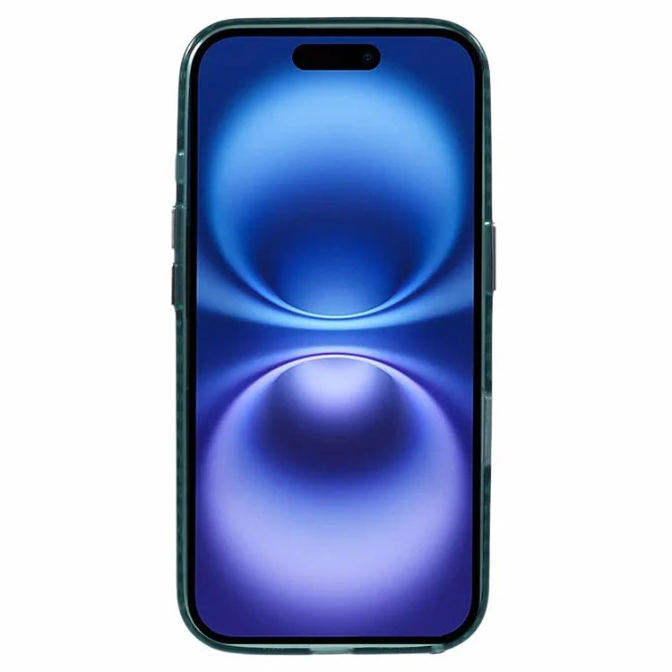For iPhone 16 Case Compatible with MagSafe Laser Effect TPU+Acrylic Phone Cover