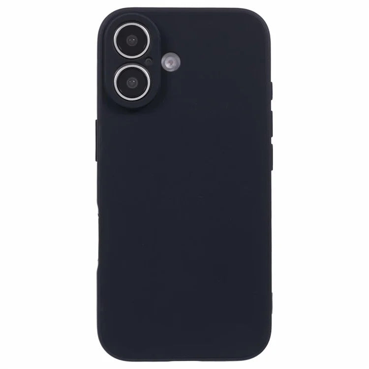 For iPhone 16 Plus Case Precise Cut-Outs Straight Edge TPU Shockproof Phone Cover