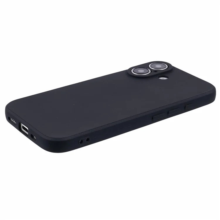 For iPhone 16 Plus Case Precise Cut-Outs Straight Edge TPU Shockproof Phone Cover