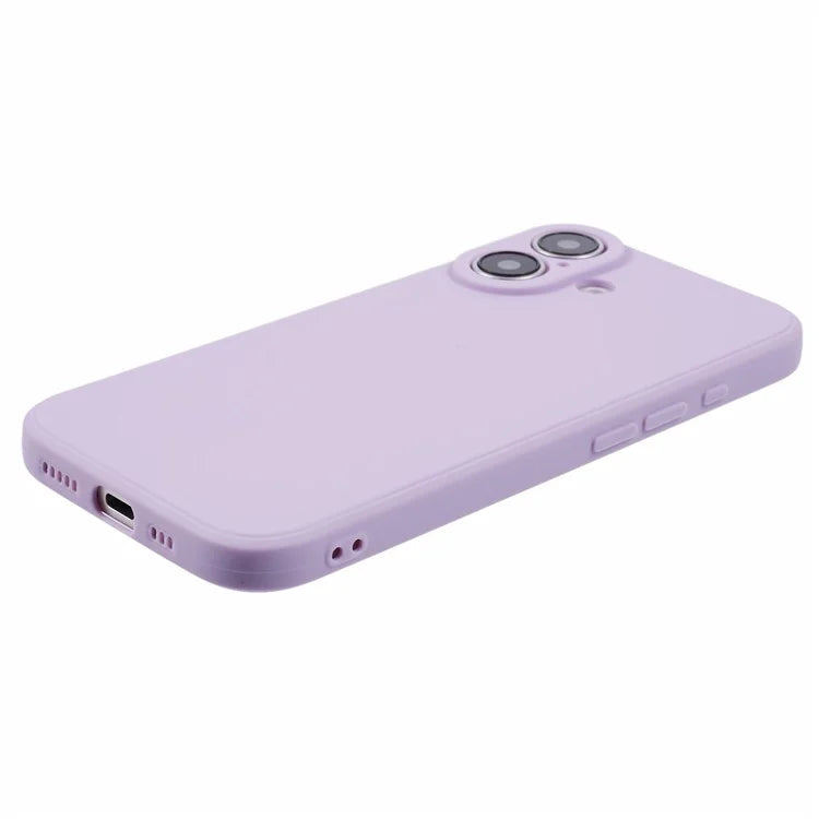 For iPhone 16 Plus Case Precise Cut-Outs Straight Edge TPU Shockproof Phone Cover