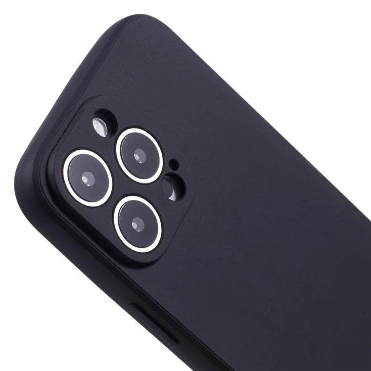 For iPhone 16 Pro Case Precise Cut-Outs Straight Edge TPU Shockproof Phone Cover