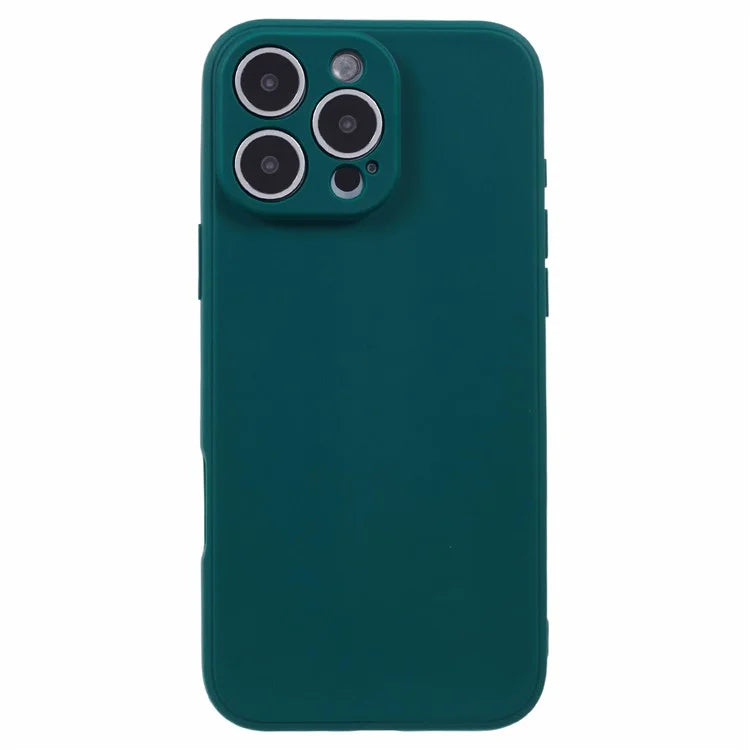 For iPhone 16 Pro Case Precise Cut-Outs Straight Edge TPU Shockproof Phone Cover