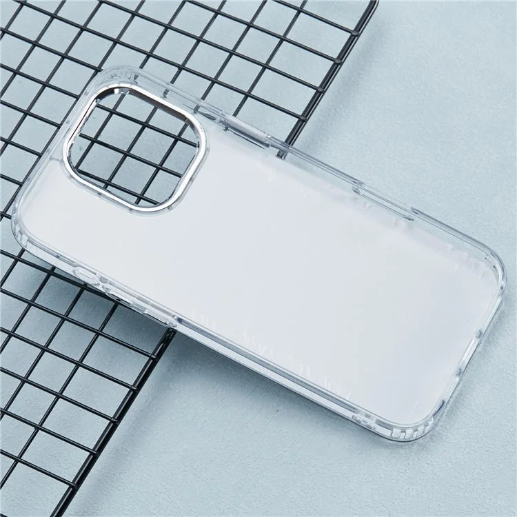 For iPhone 16 Pro Case Electroplated Mirror Surface Acrylic+TPU Phone Cover