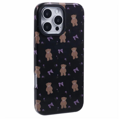 ARU For iPhone 16 Pro Case Cartoon Pattern PC+TPU Noctilucent Phone Cover